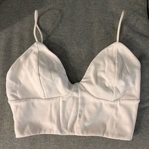 Free people white crop top